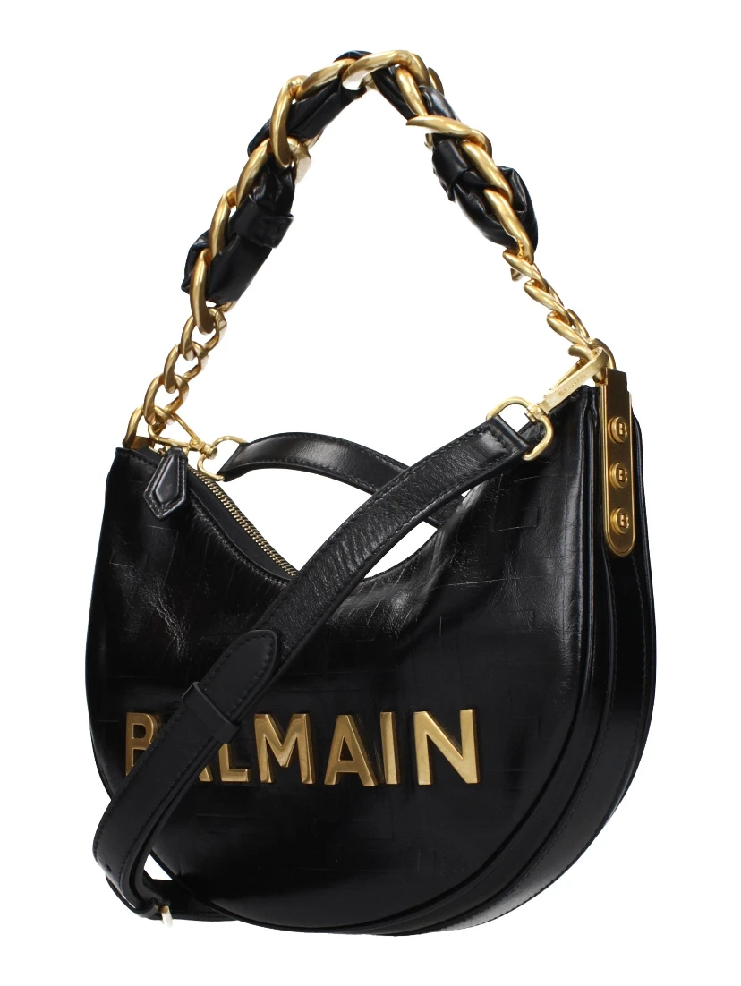 Black Leather Shoulder Bag