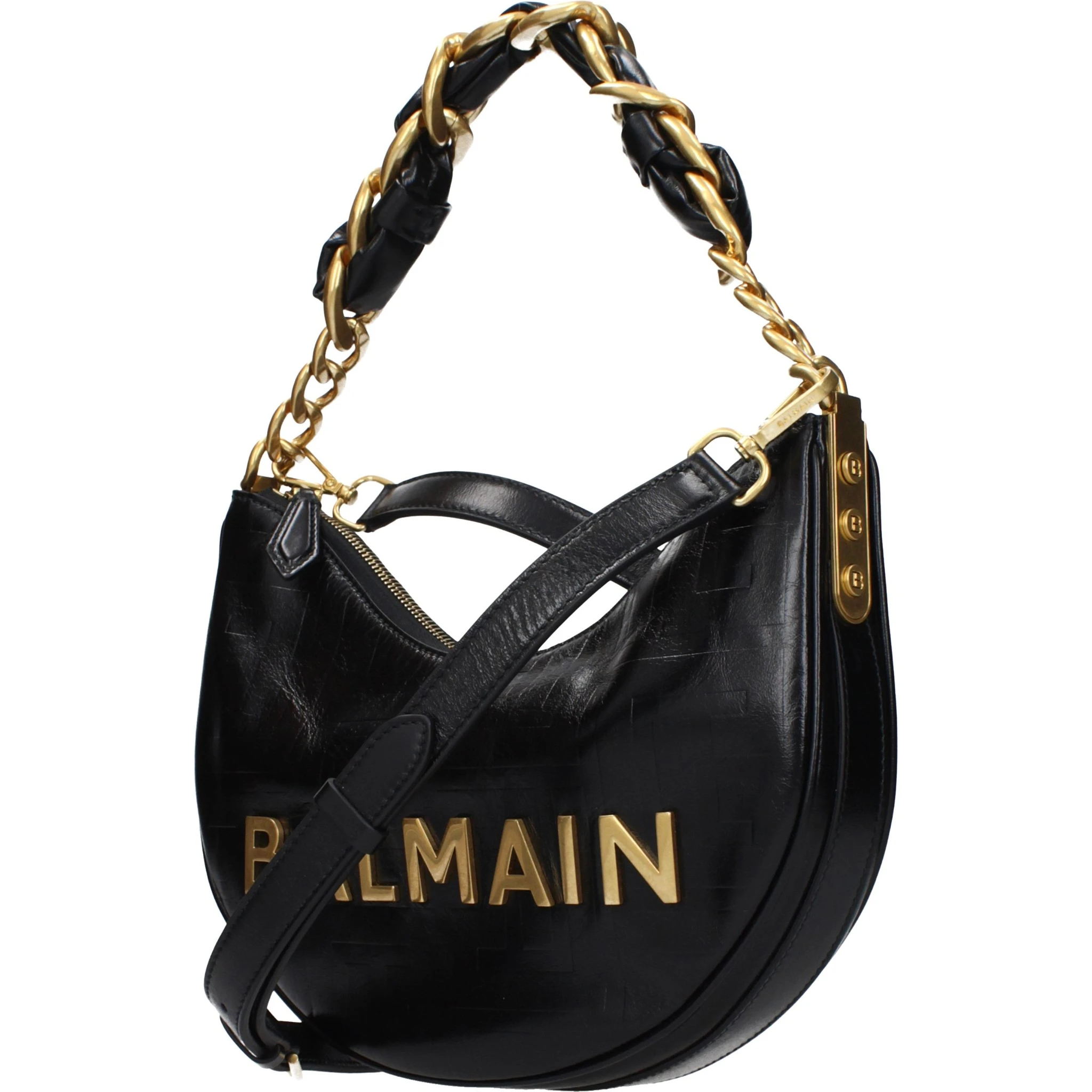 Black Leather Shoulder Bag