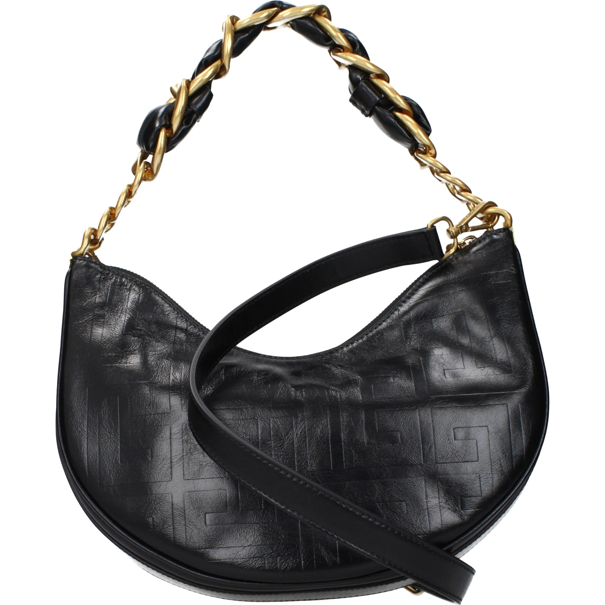 Black Leather Shoulder Bag