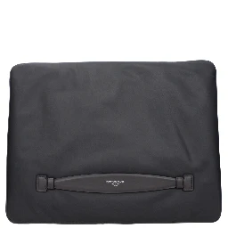 Gray Fabric Clutch Bag