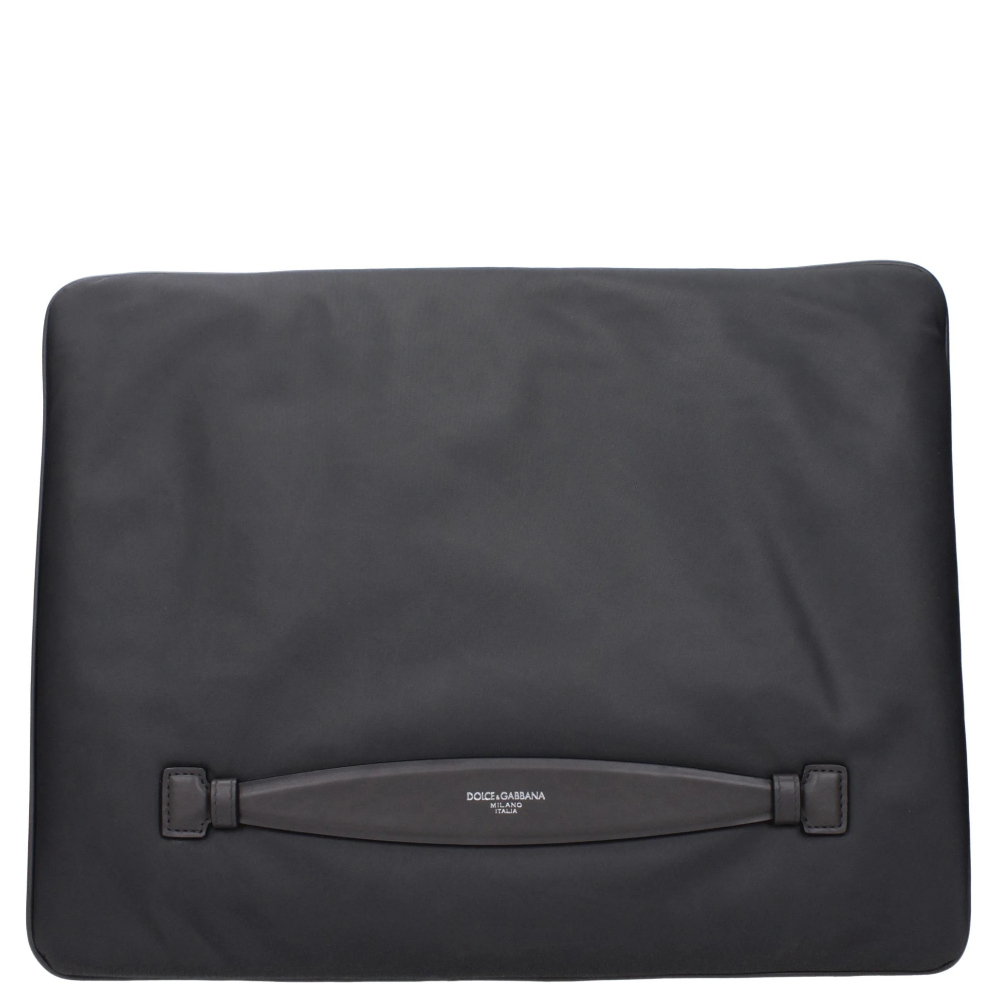 Gray Fabric Clutch Bag