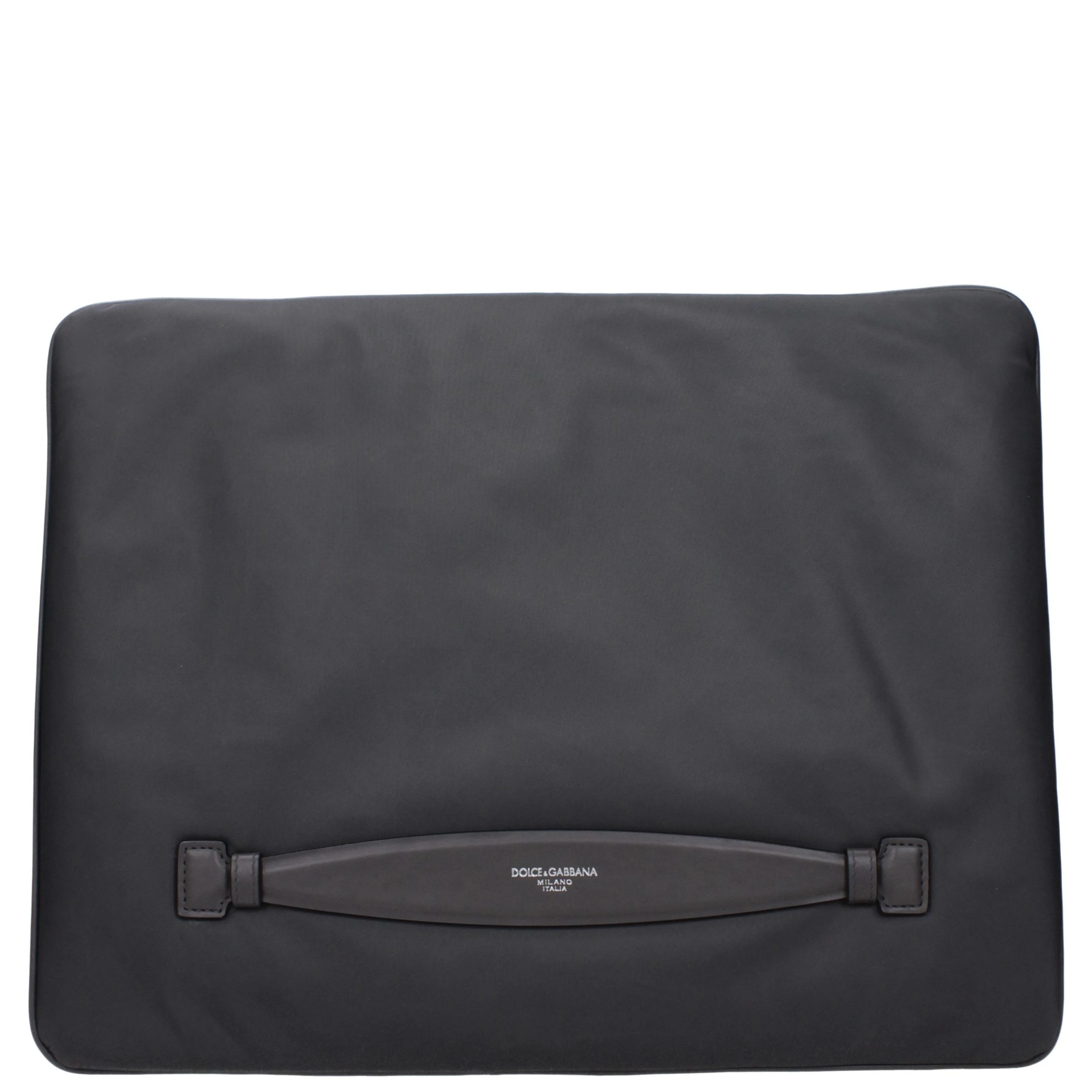 Gray Fabric Clutch Bag