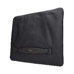 Gray Fabric Clutch Bag