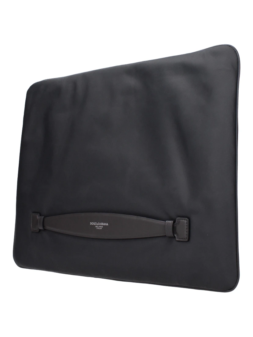 Gray Fabric Clutch Bag