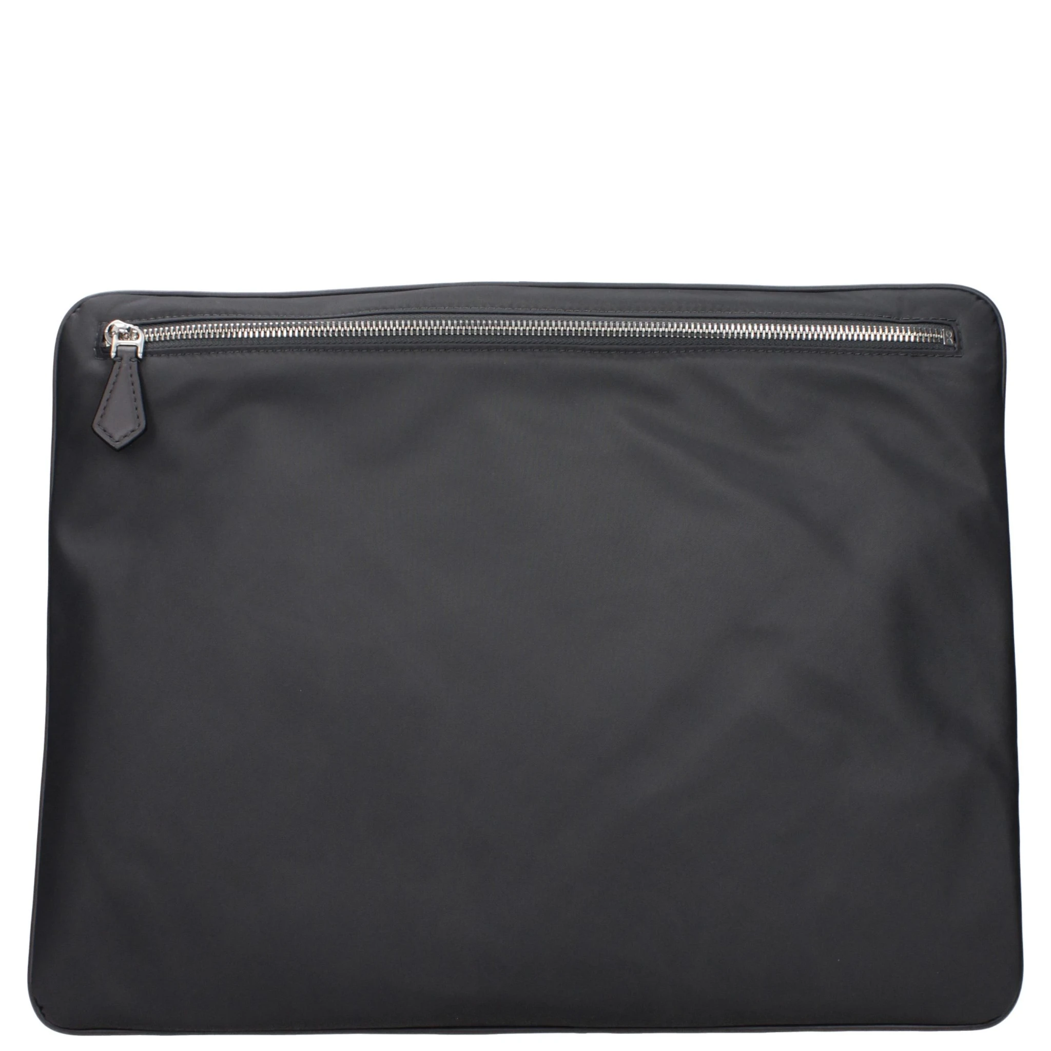Gray Fabric Clutch Bag