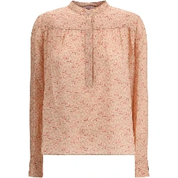 Light Pink Silk Pattern Shirt