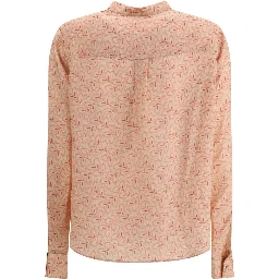 Light Pink Silk Pattern Shirt