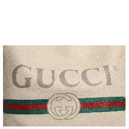 White Web Sherry Logo Print Tote Bag