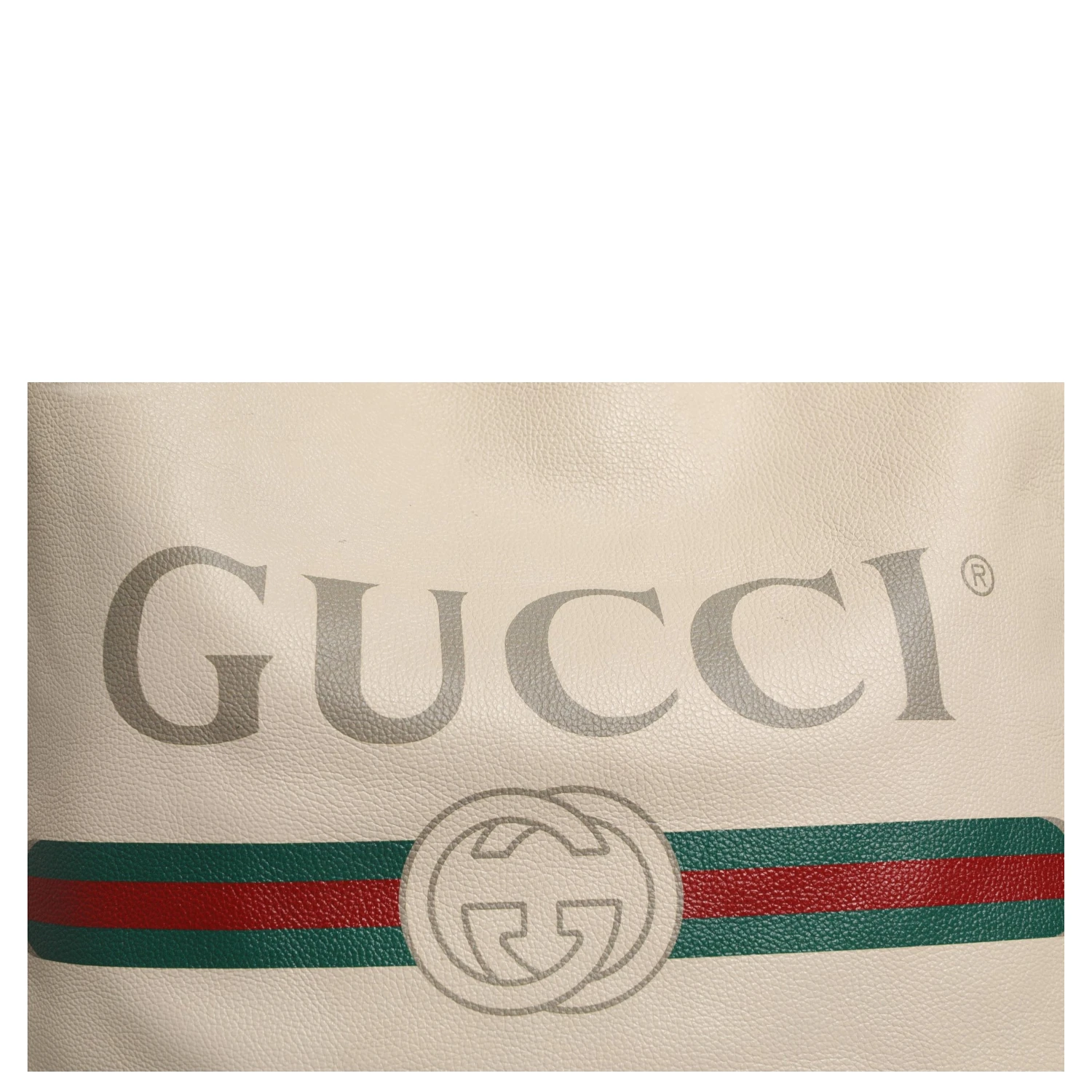 White Web Sherry Logo Print Tote Bag