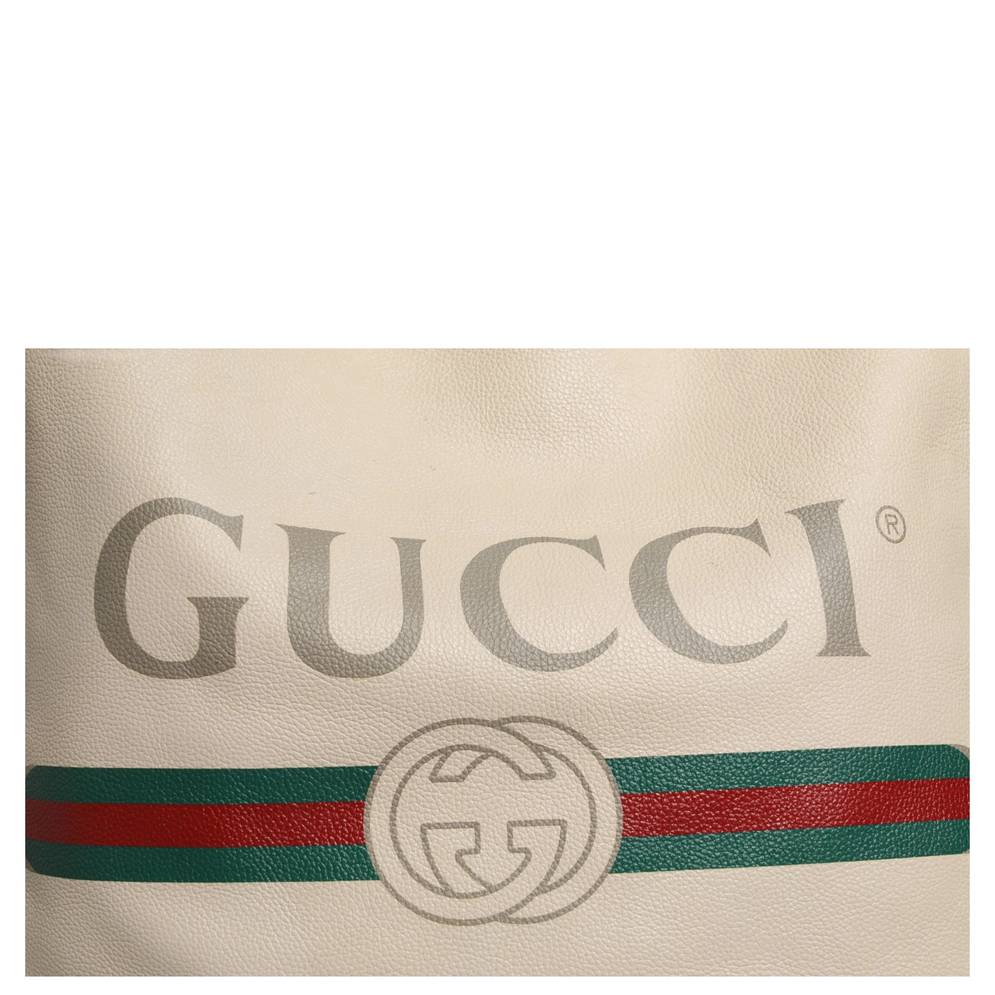 White Web Sherry Logo Print Tote Bag