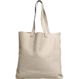 White Web Sherry Logo Print Tote Bag