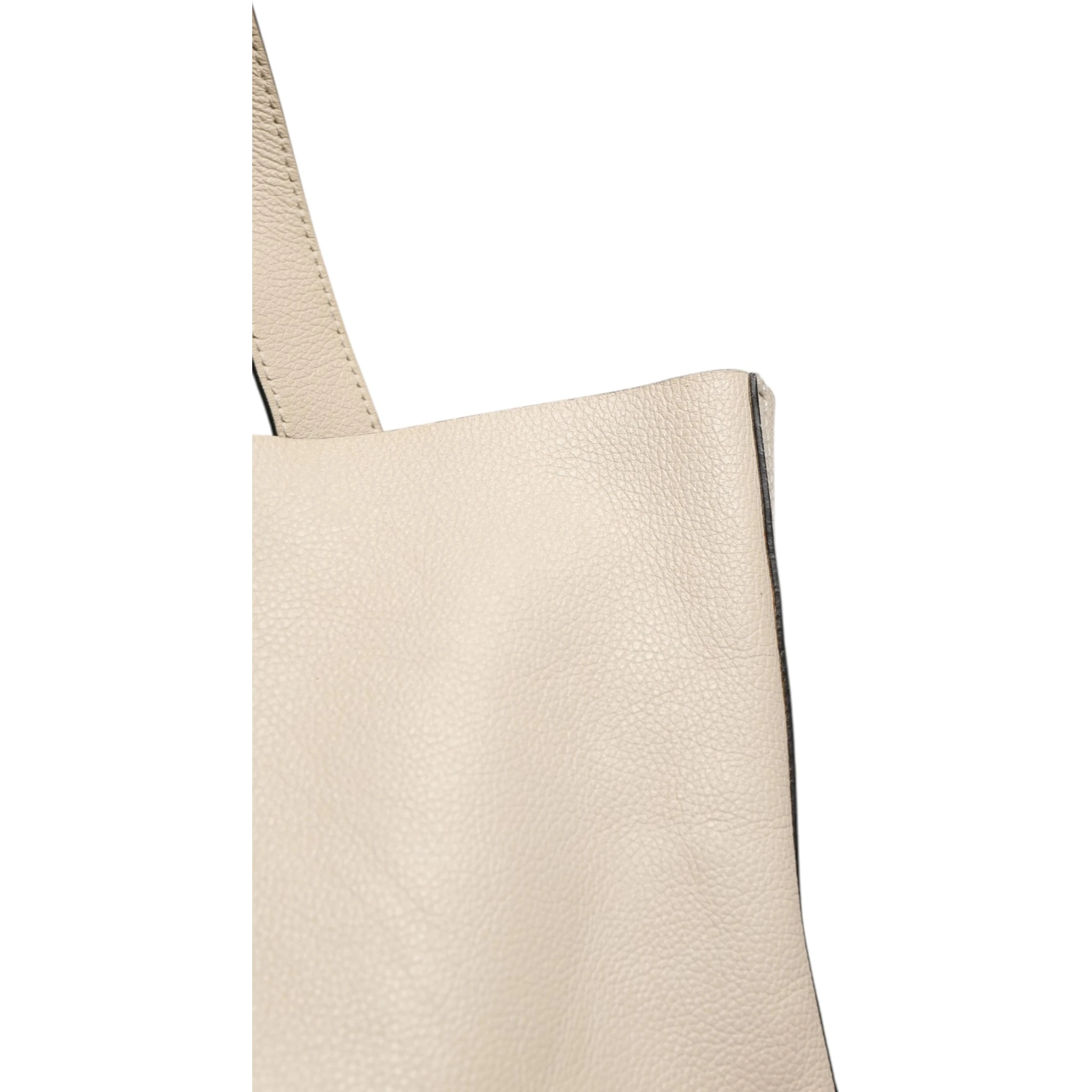 White Web Sherry Logo Print Tote Bag