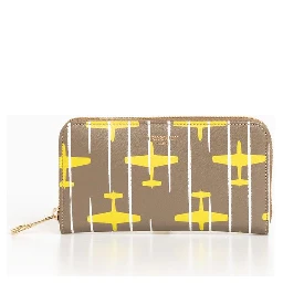 Beige Leather Women Wallet