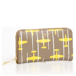 Beige Leather Women Wallet