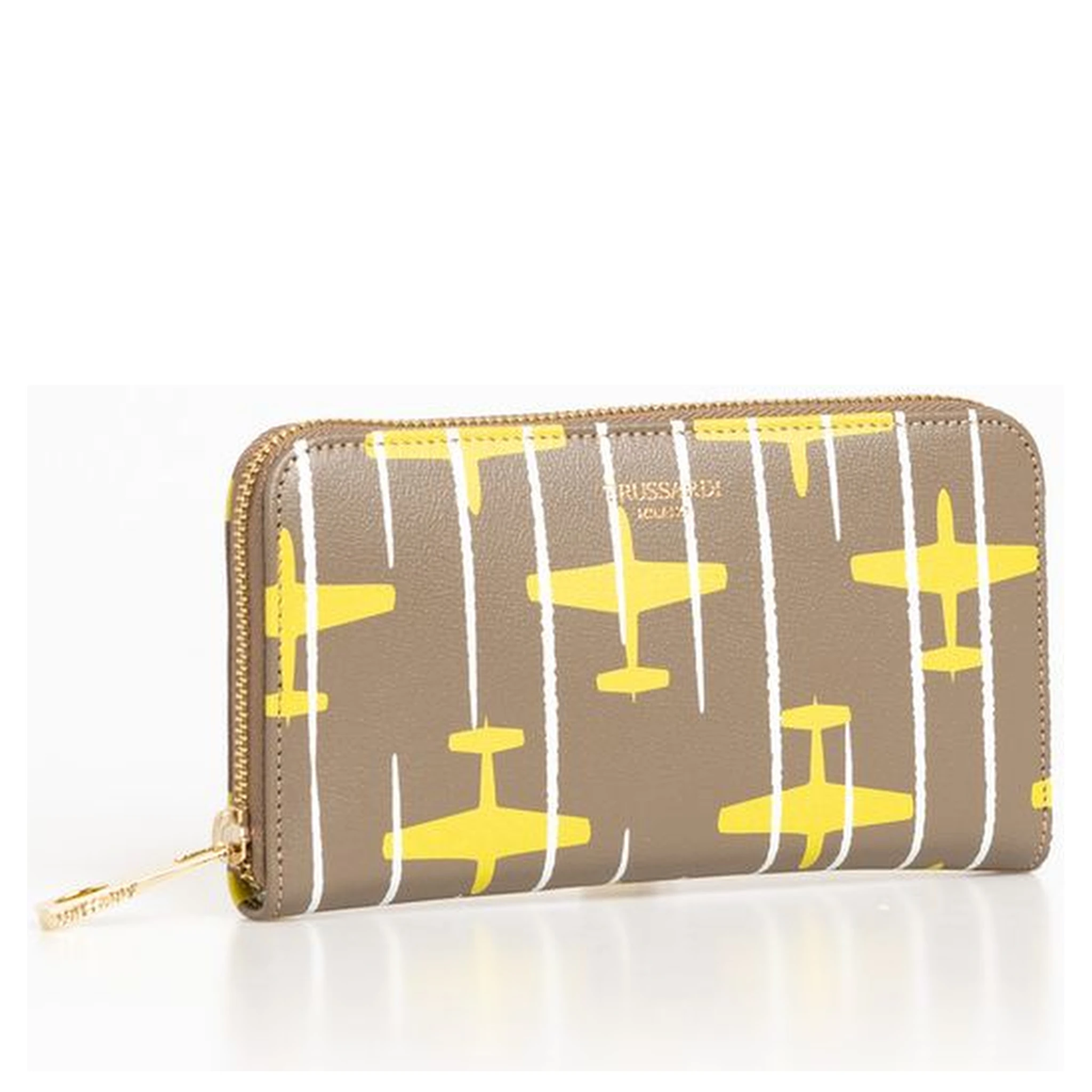 Beige Leather Women Wallet