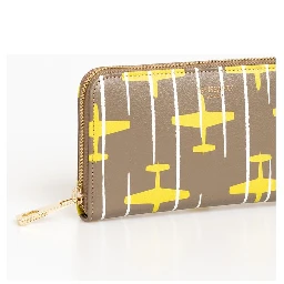 Beige Leather Women Wallet