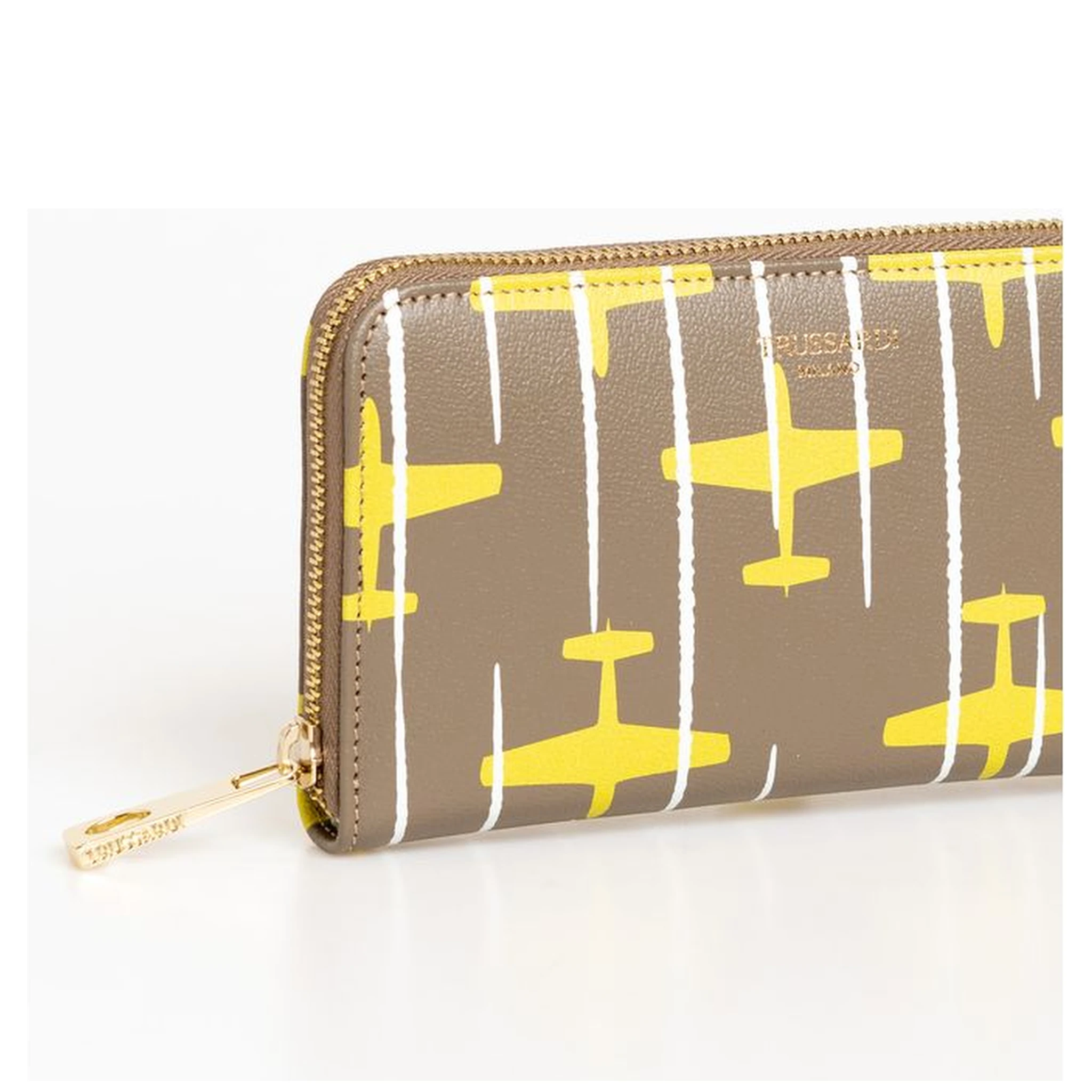 Beige Leather Women Wallet