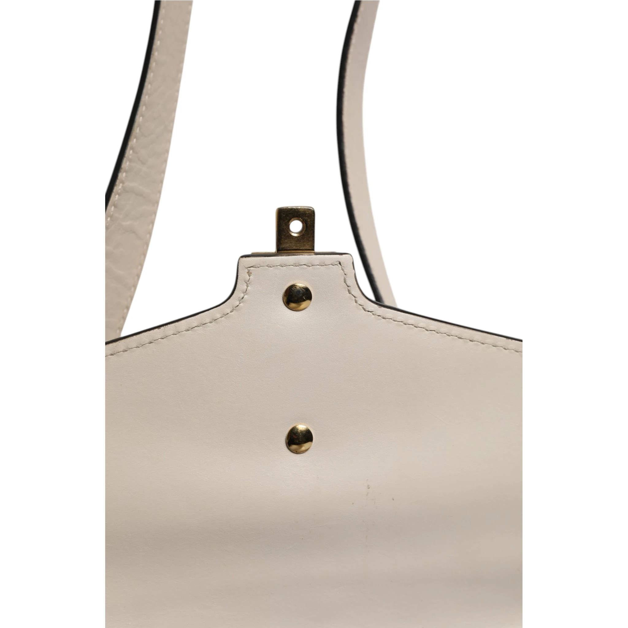 White Calfskin Leather Sylvie Crossbody Bag