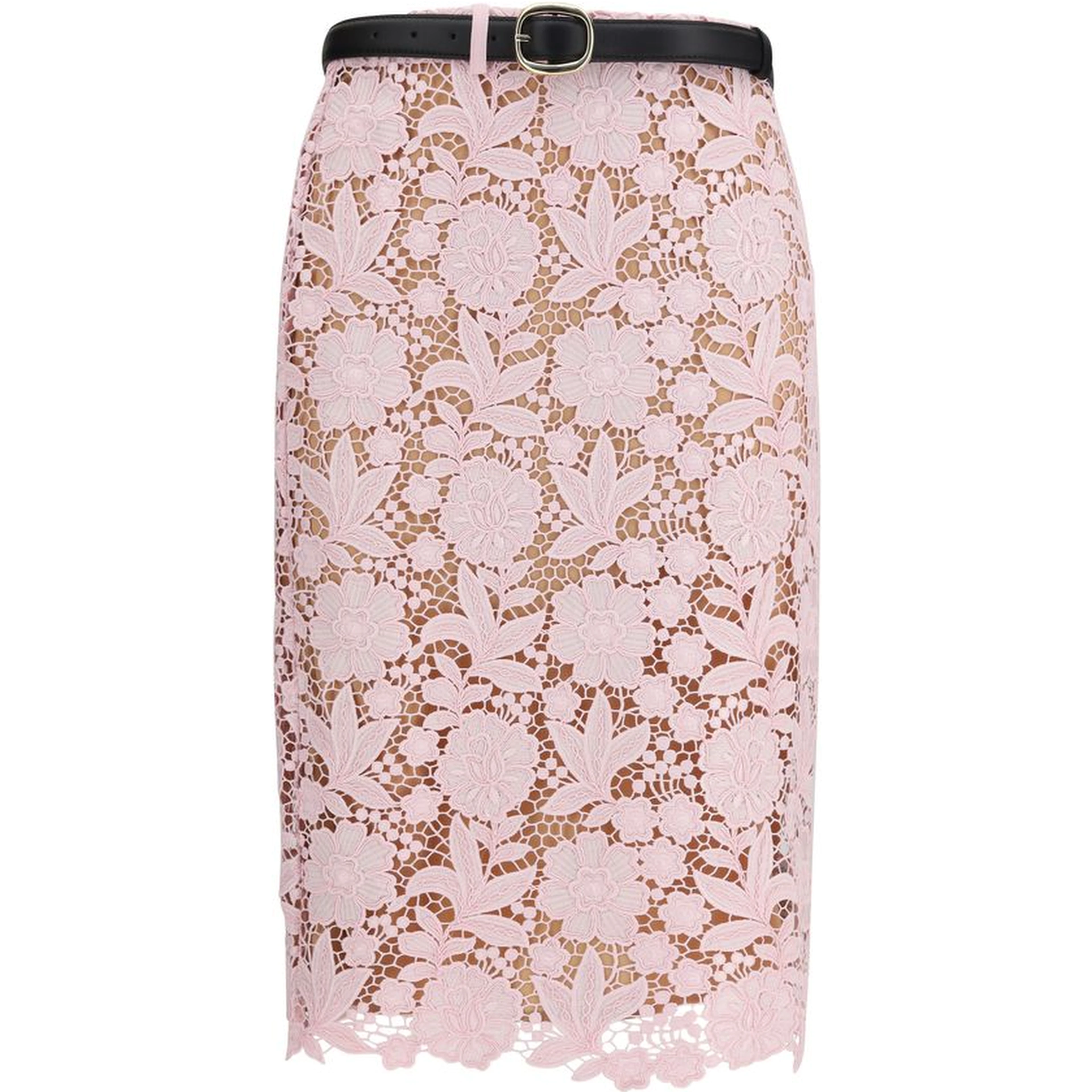 Multicolor Polyester Midi Skirt
