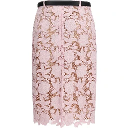 Multicolor Polyester Midi Skirt