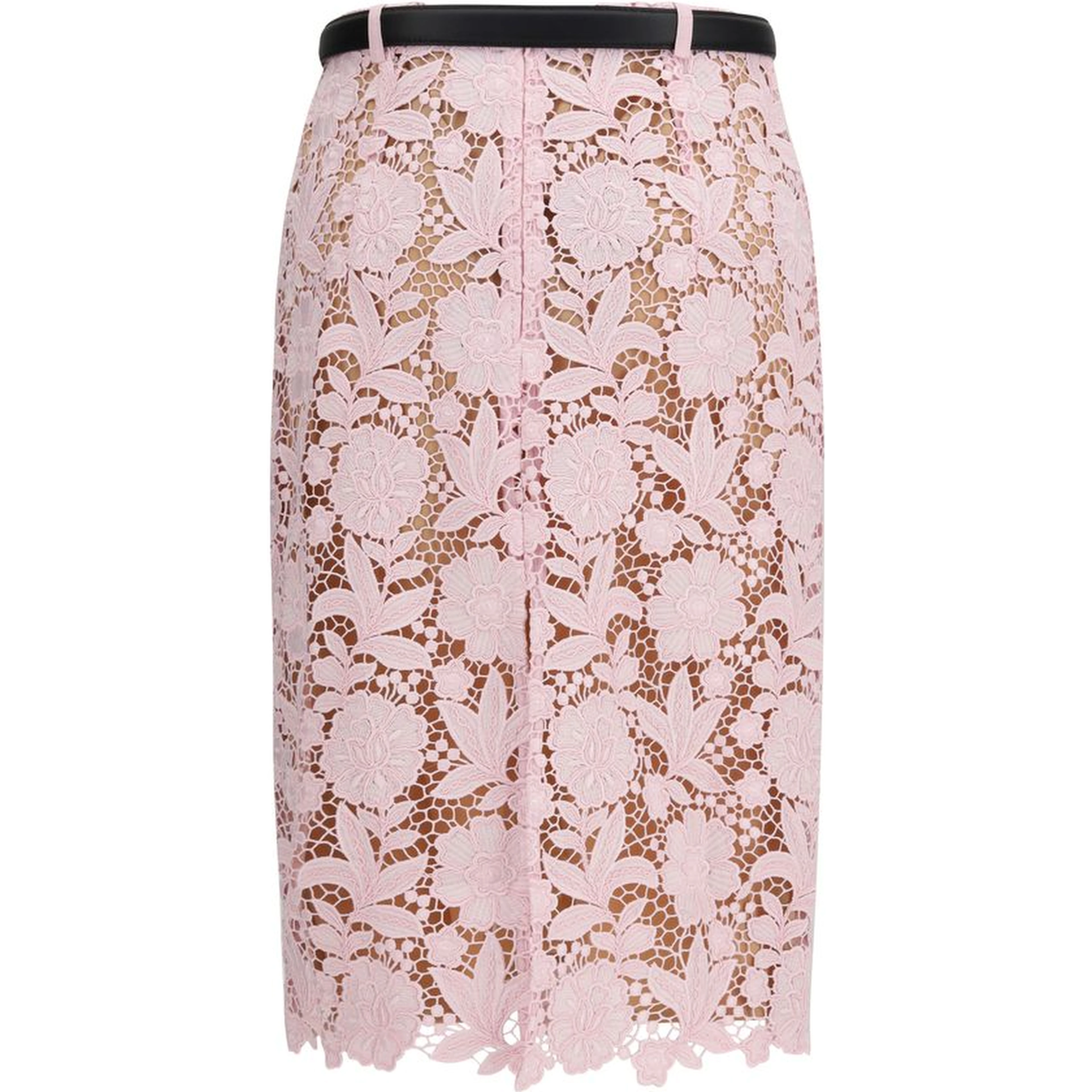 Multicolor Polyester Midi Skirt