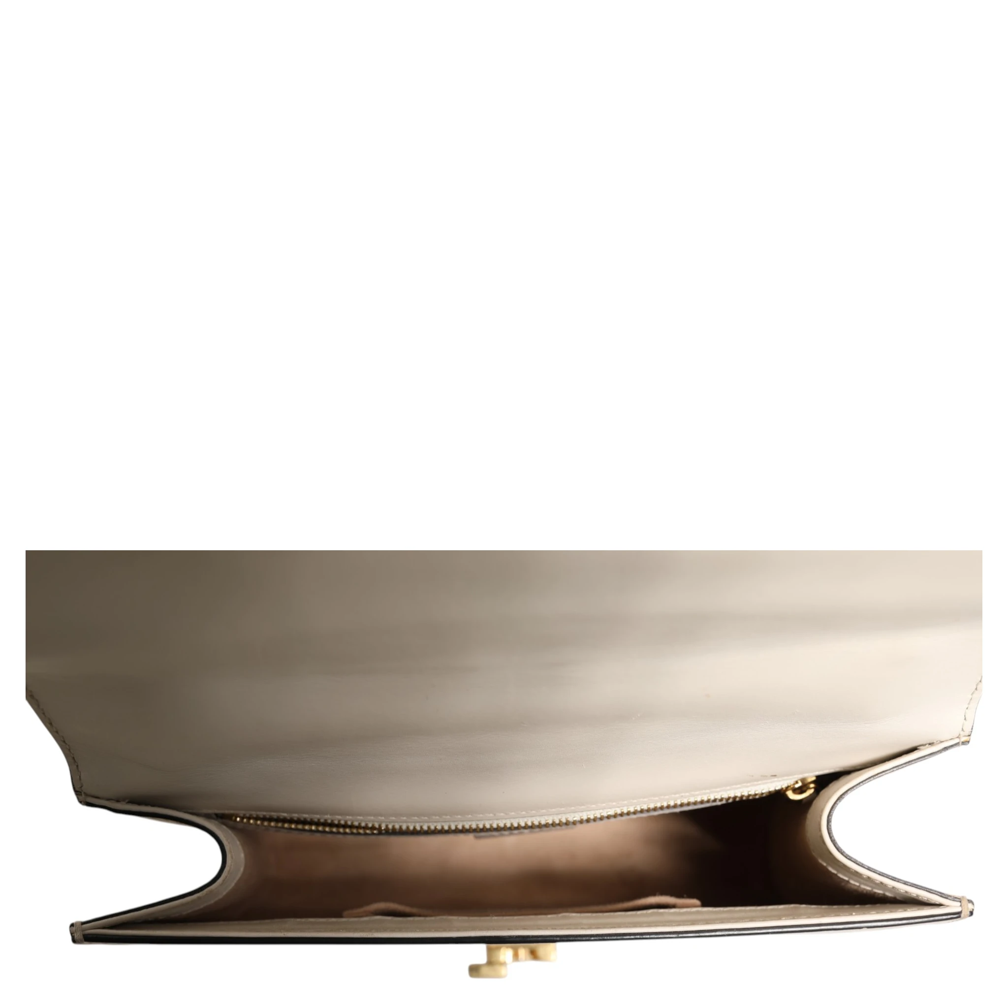 White Calfskin Leather Sylvie Crossbody Bag