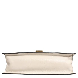 White Calfskin Leather Sylvie Crossbody Bag