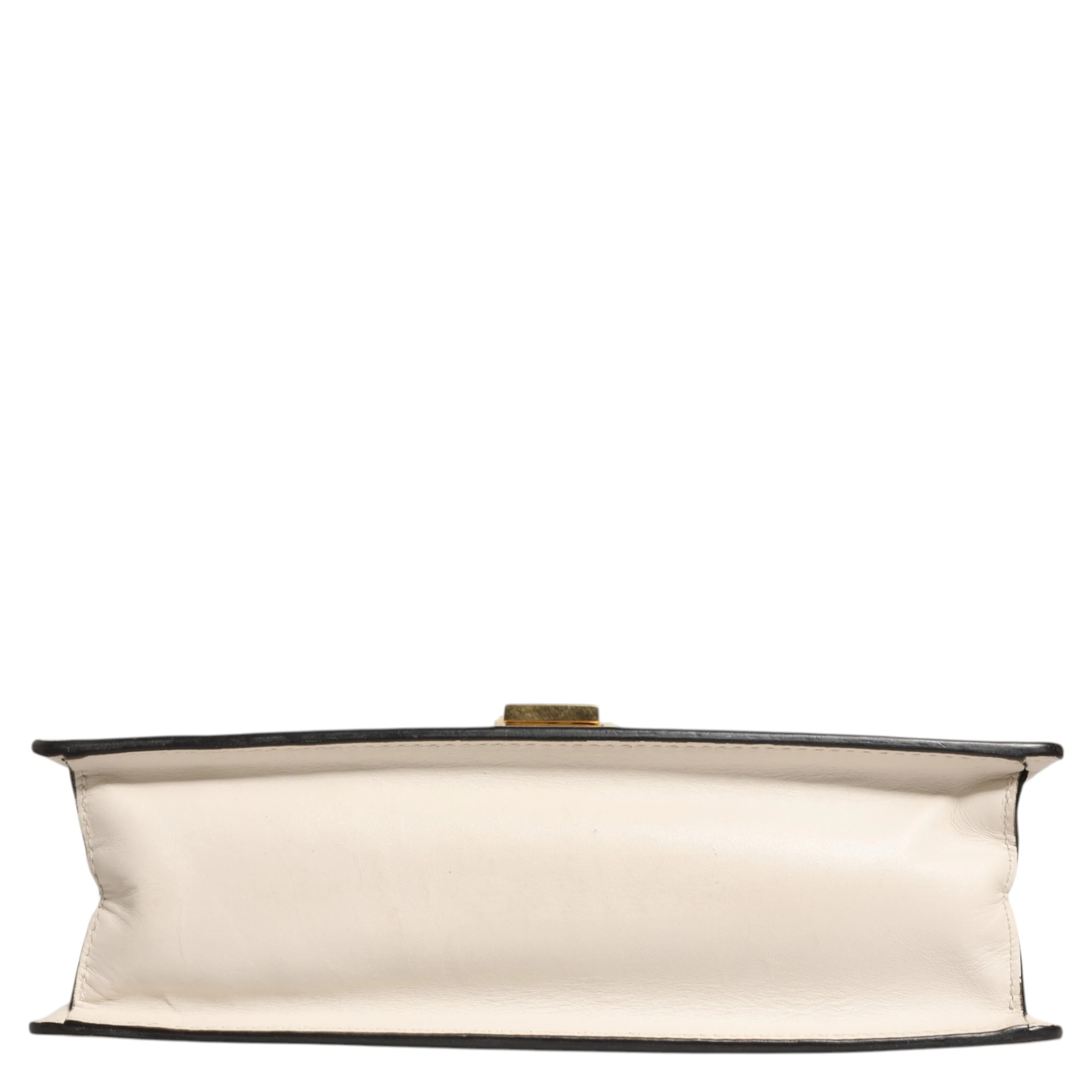 White Calfskin Leather Sylvie Crossbody Bag