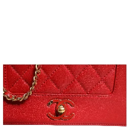 Burgundy Sheepskin Quilted Leather Mademoiselle Flap Bag