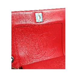 Burgundy Sheepskin Quilted Leather Mademoiselle Flap Bag