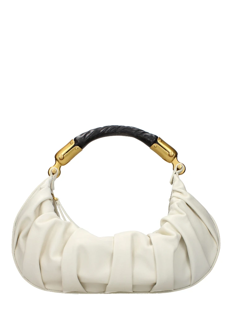 Beige Leather Handbag