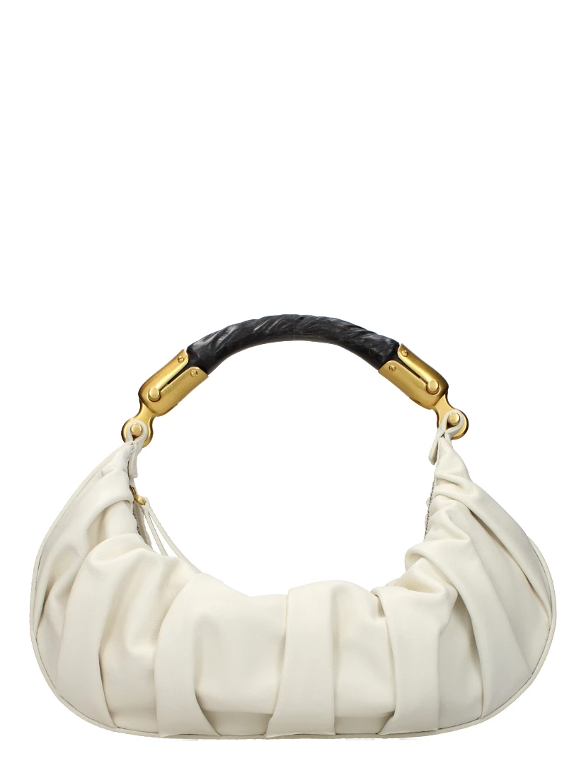 Beige Leather Handbag