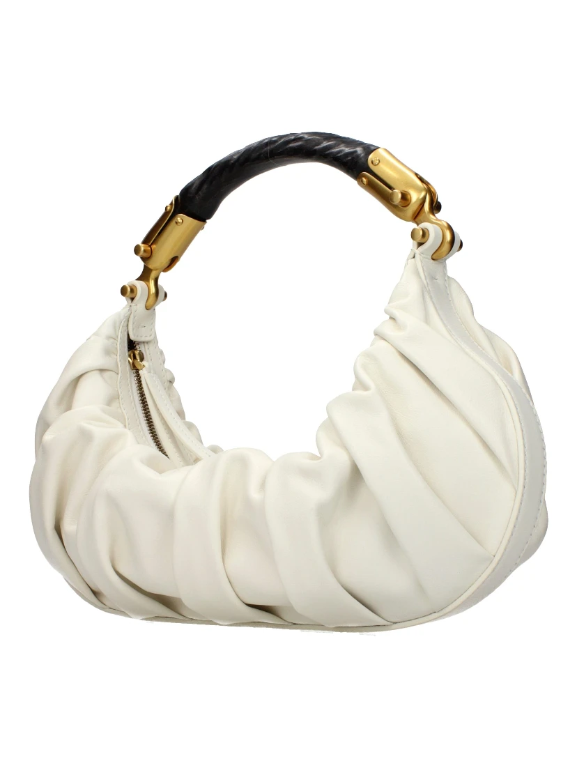 Beige Leather Handbag