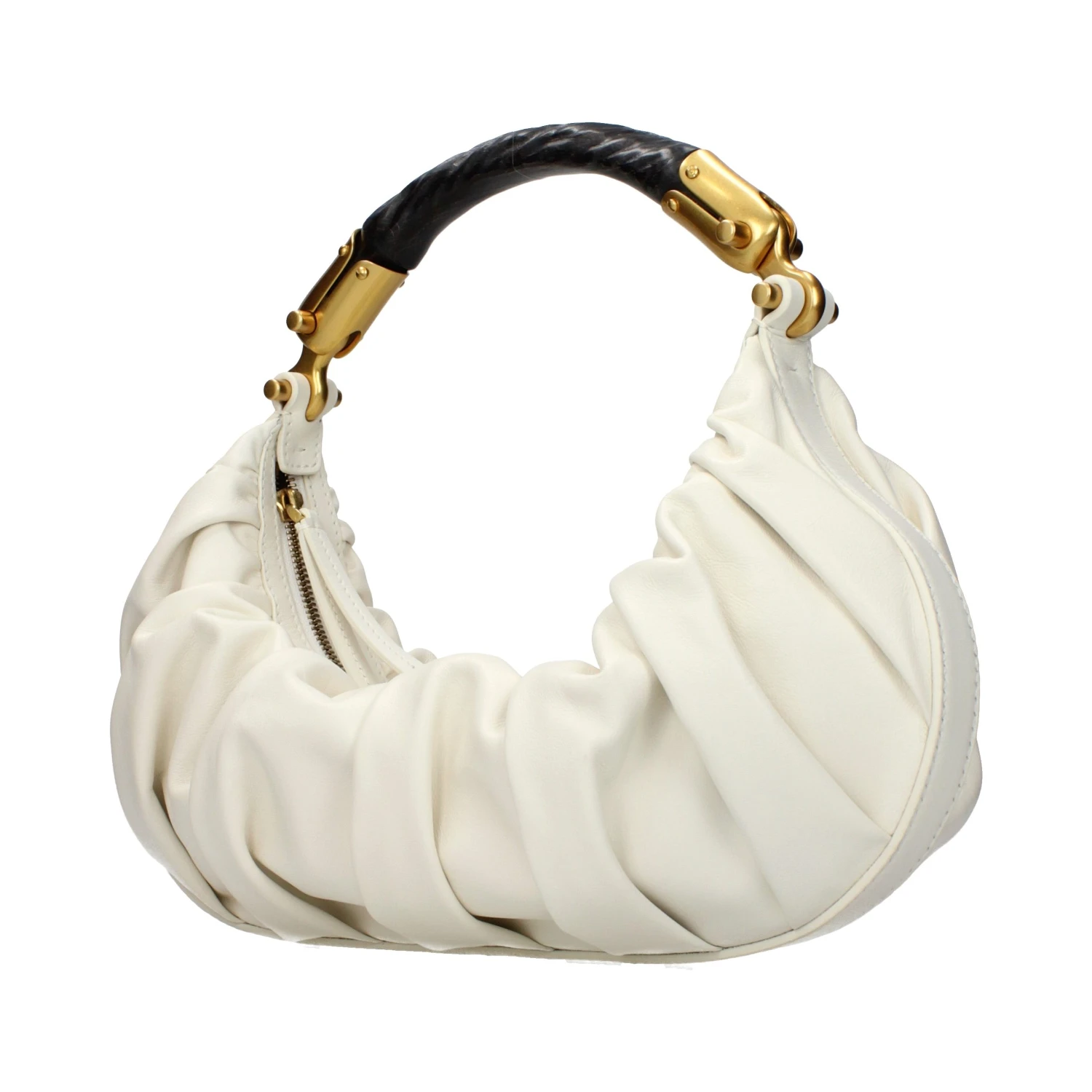 Beige Leather Handbag