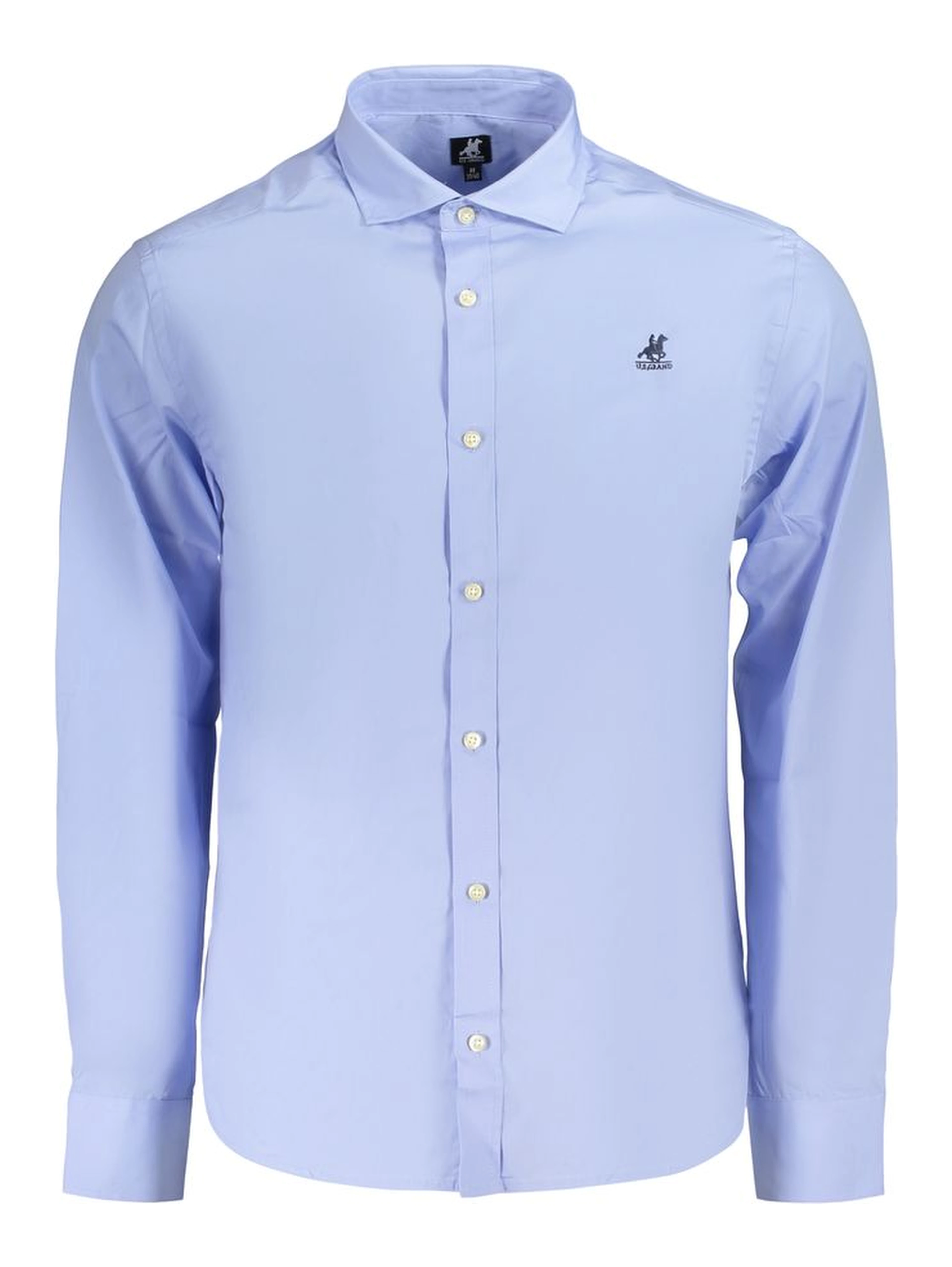 Azzurro Cotton Men's Shirt