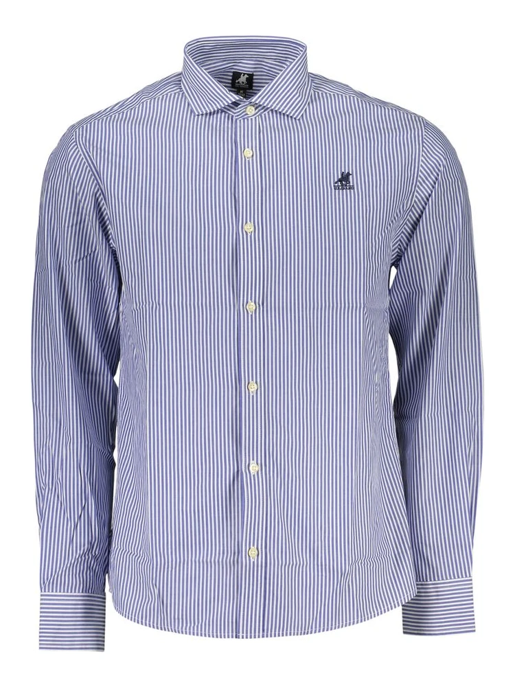 Blue Cotton Pattern Shirt
