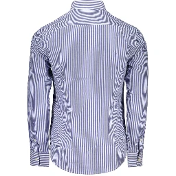Blue Cotton Pattern Shirt
