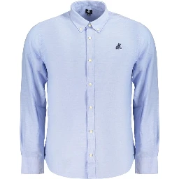 Blue Cotton Dress Shirt