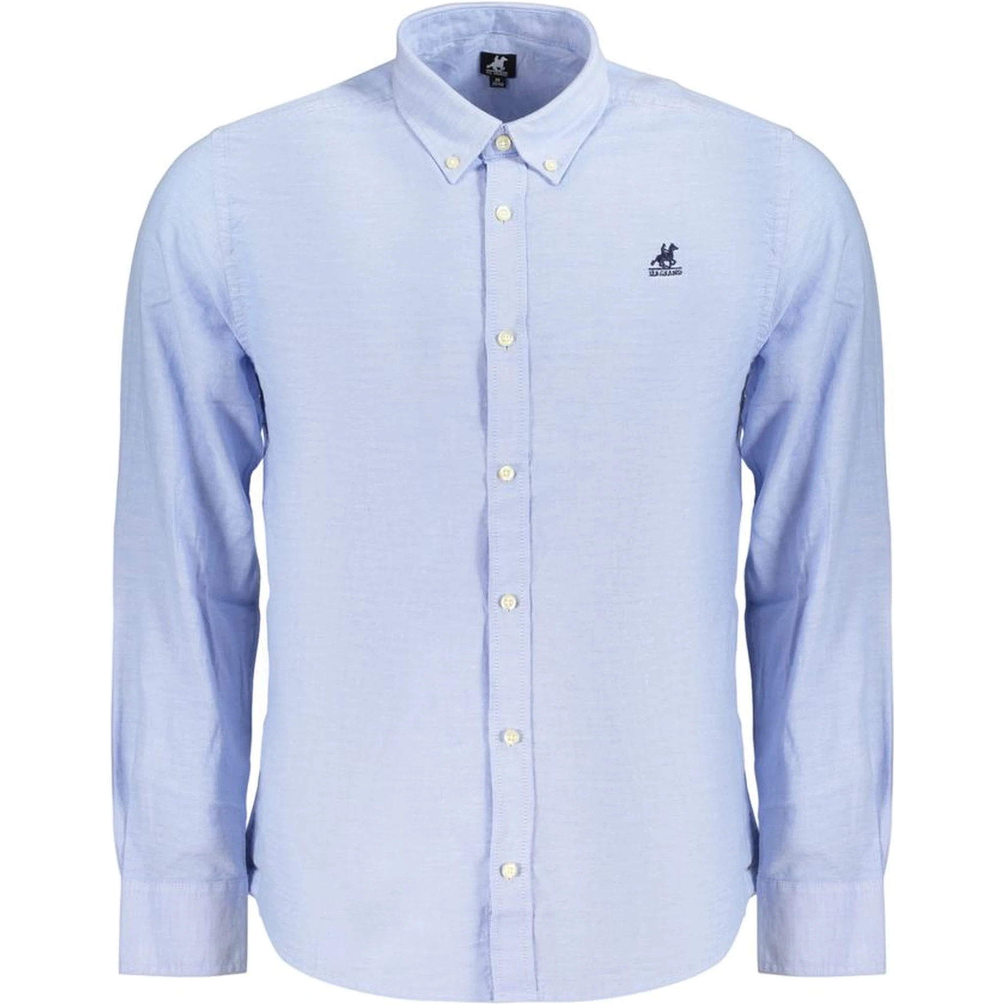 Blue Cotton Dress Shirt