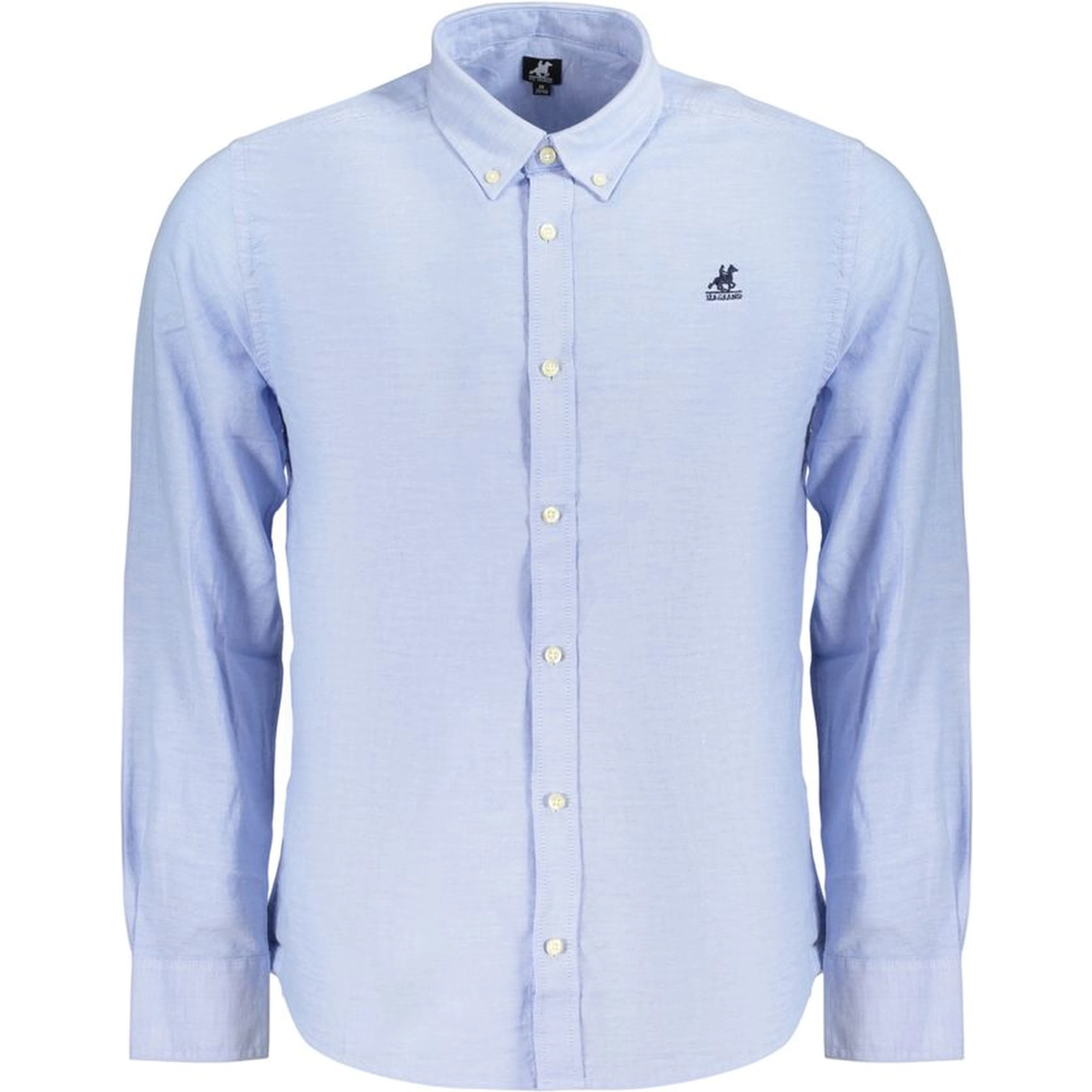 Blue Cotton Dress Shirt