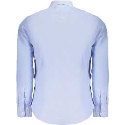 Blue Cotton Dress Shirt