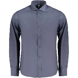 Blue Cotton Men's Shirt