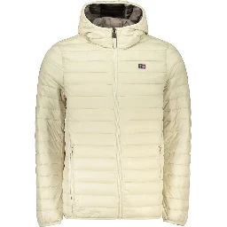 Beige Polyamide Shell Jacket