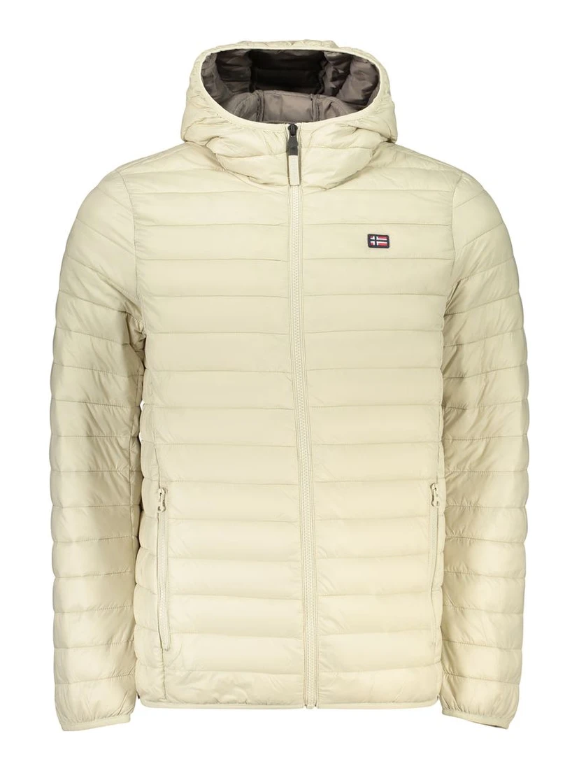 Beige Polyamide Shell Jacket