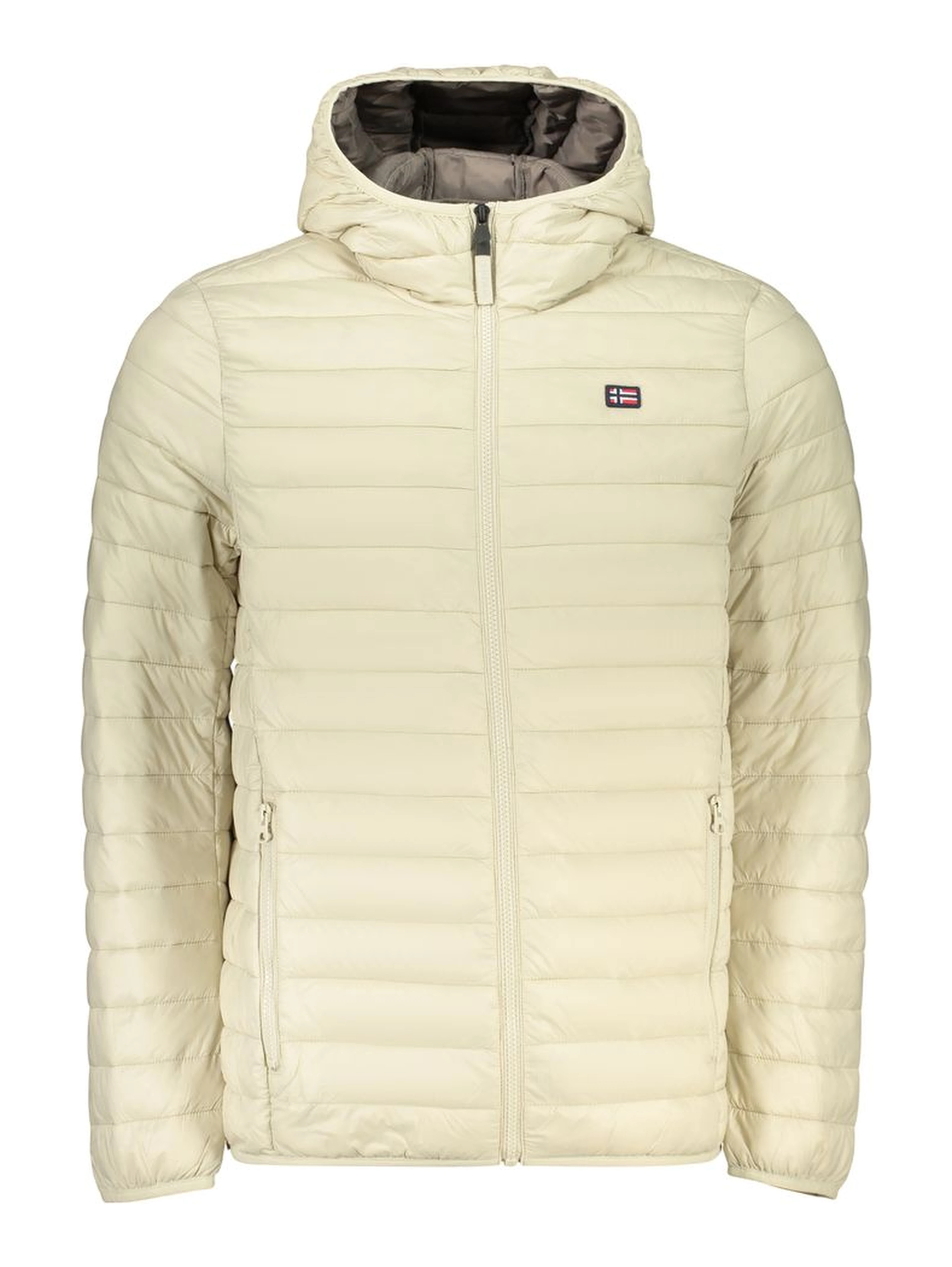 Beige Polyamide Shell Jacket