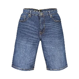 Blue Cotton Shorts