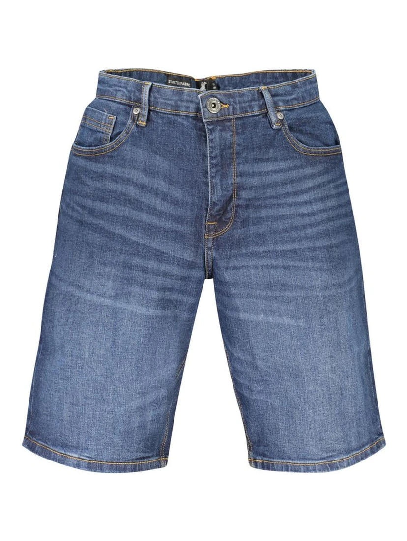 Blue Cotton Shorts