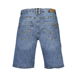 Blue Cotton Mens Short