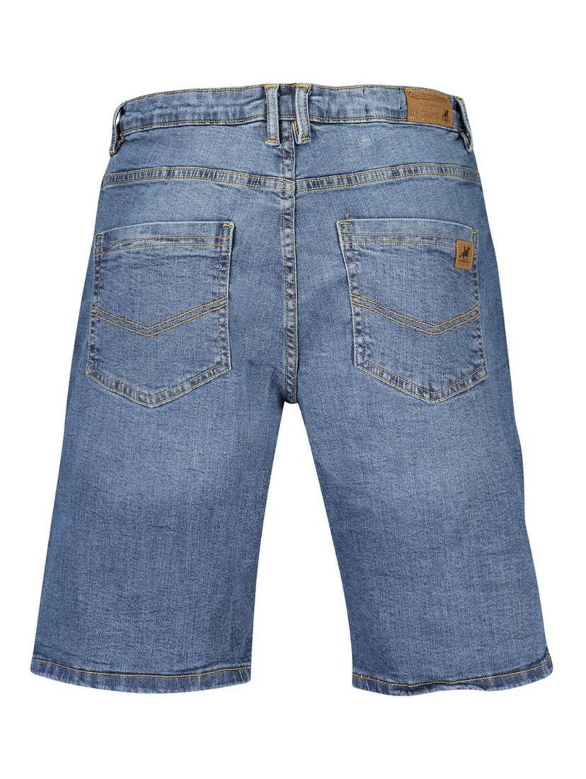 Blue Cotton Mens Short