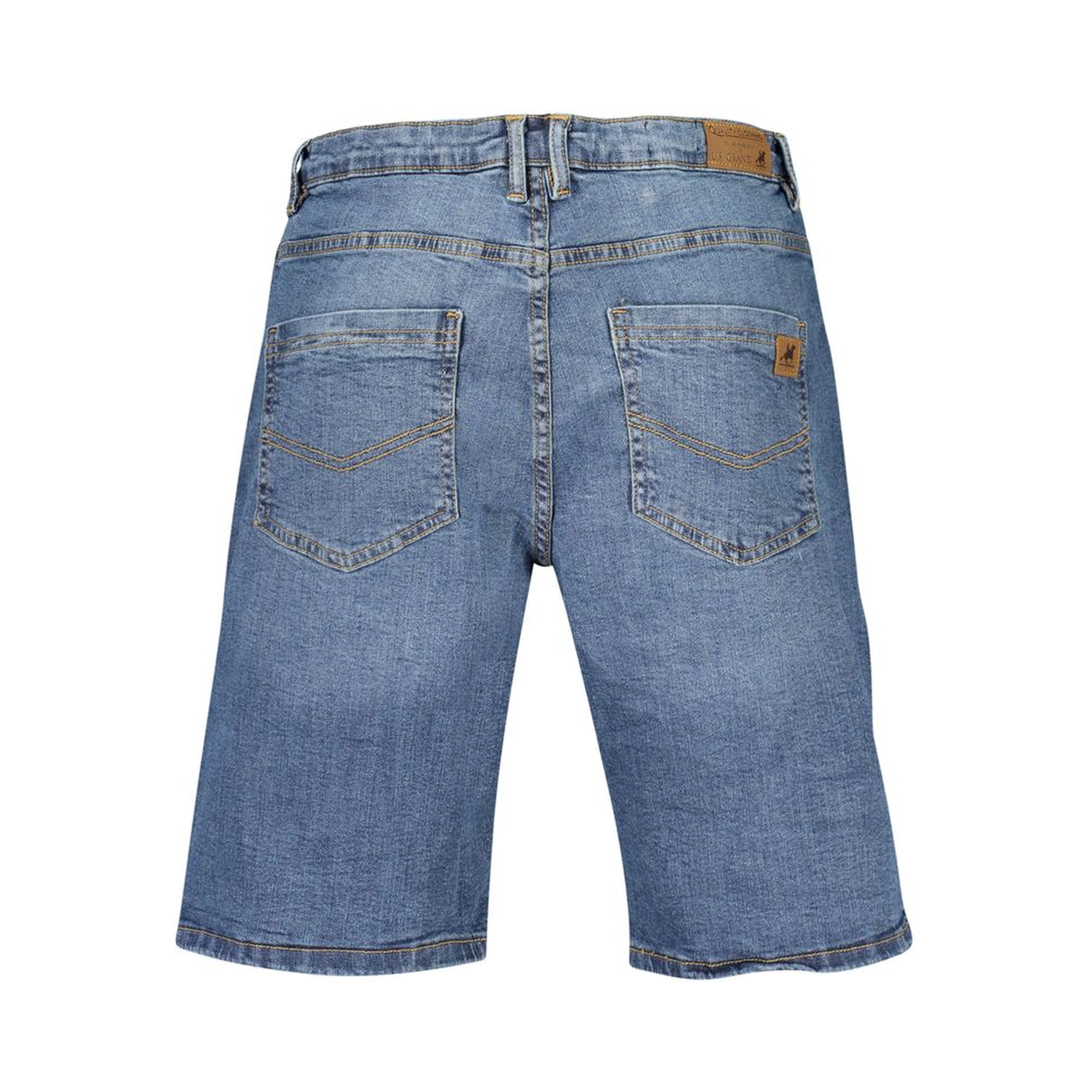 Blue Cotton Mens Short